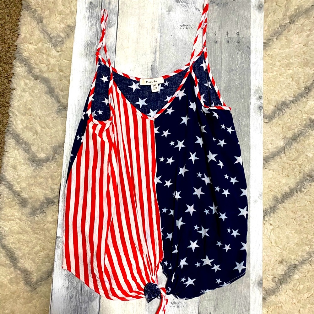 American flag tank